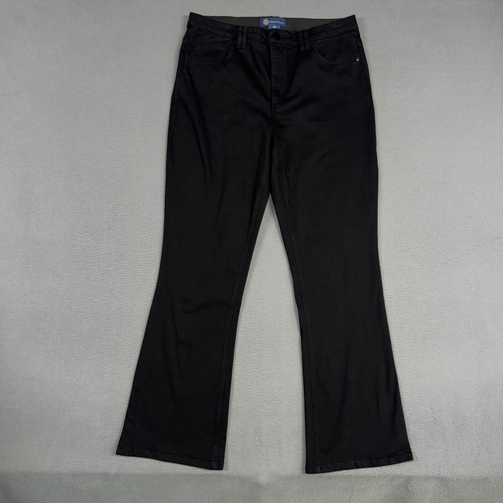 Democracy Jeanss Womens 16 Black Itty Bitty Bootcut Ab Solution Stretch Denim